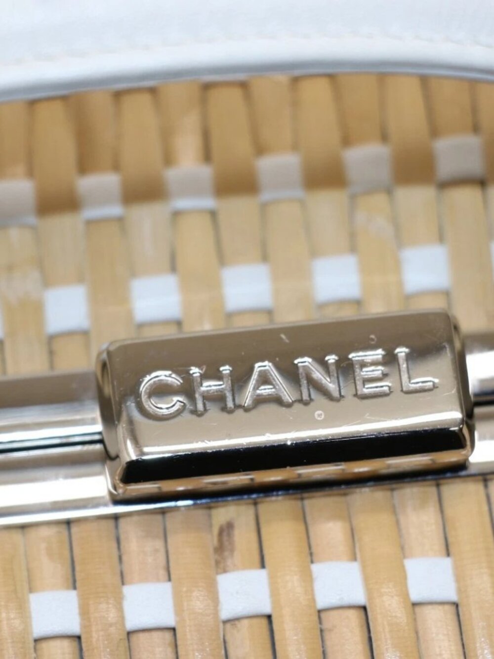 Chanel Rattan Filigree Medium Vanity Bag Silver Hardware - Picture 15 of 16